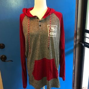 San Francisco 49ers Hooded Long Sleeved Tee